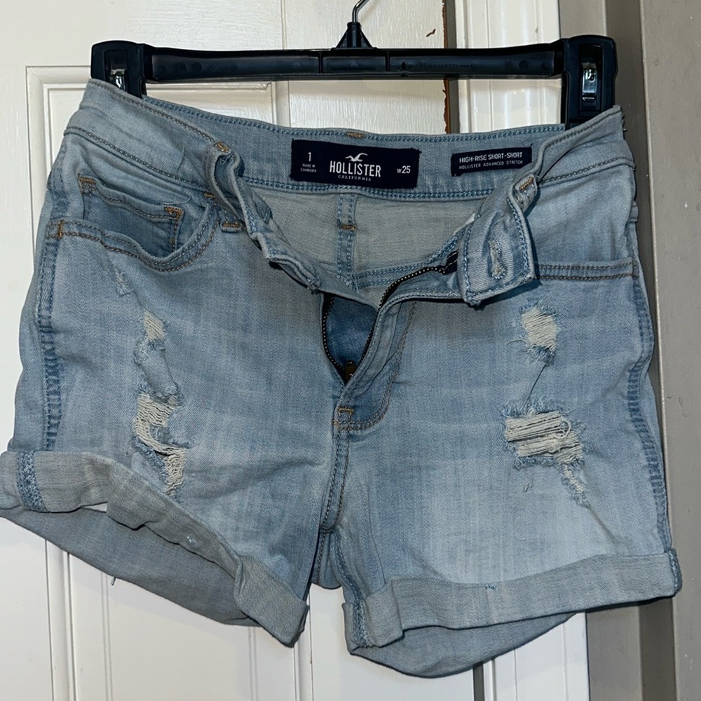 Hollister High-Rise Short-Short Jean Shorts